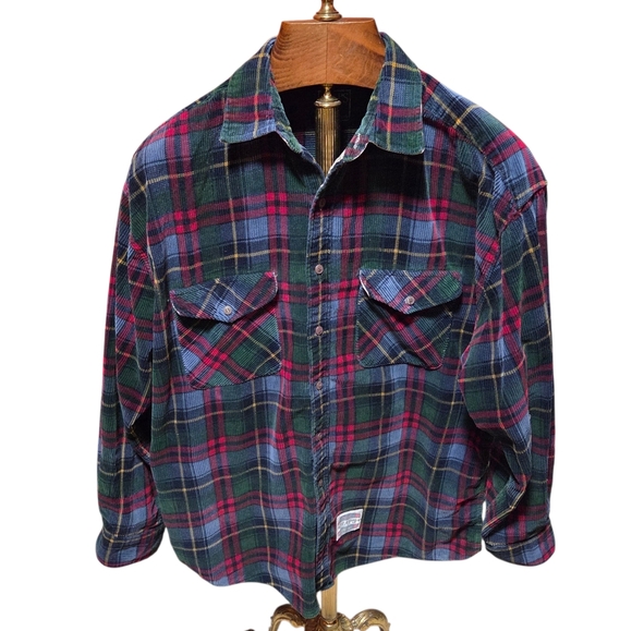 Polo Ralph Lauren Other - Y2K Ralph Lauren CHAPS Vintage Corduroy Plaid Shirt Size Large